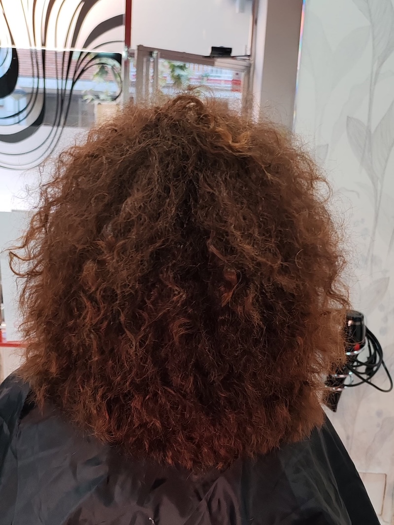 corte lambda peluqueria antes